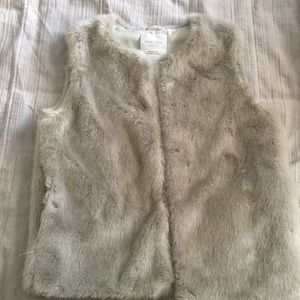 Faux fur vest
